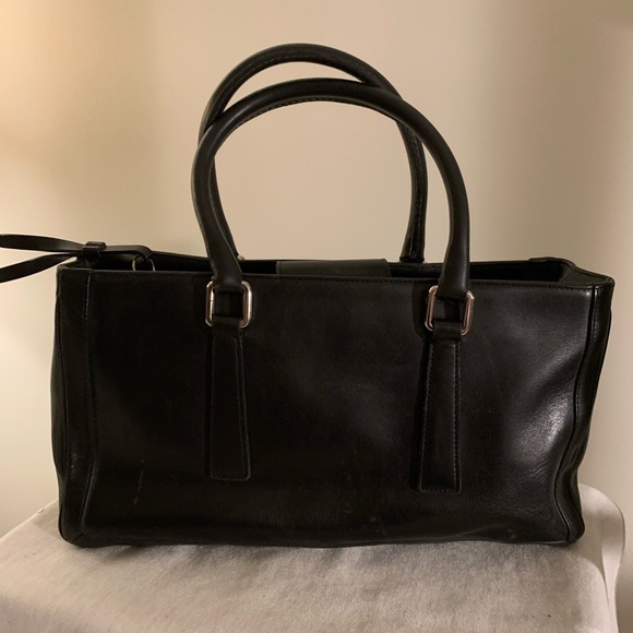 Vintage COACH Handbag from 80s black leather - Picture 1 of 8